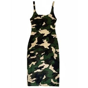Camo Print Tank Dress